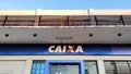 Facade of bank branch of Federal Savings Bank - CEF (In portuguese: Caixa EconÃÂ´mica Federal ), also known as CAIXA