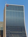 Facade of 5 Bank Street office building, Canary Wharf, London, UK Royalty Free Stock Photo