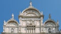 Facade of the Basilica dei Santi Giovanni e Paolo - Venice, Italy.