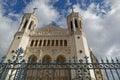 Facade of the basilica of Fourviere Royalty Free Stock Photo