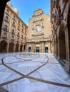 Facade of the Basilica of Montserrat, Spain Royalty Free Stock Photo