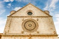 Facade of the Basilica of Saint Francis of Assisi, Italy Royalty Free Stock Photo