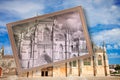 The facade of Batalha cathedral in Portugal & x28;Europe& x29; - Postcard Royalty Free Stock Photo