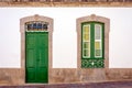 Facade of a beautiful Spanish house Royalty Free Stock Photo