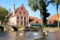 Facade. Begijnhof . Bruges. Belgium Royalty Free Stock Photo