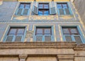 Facade of Beit house El Harrawi historic house, Cairo, Egypt Royalty Free Stock Photo