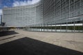 Facade of the Berlaymont building headquarters of the EU commission Brussels