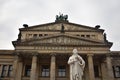 Facade of the Berlin Konzerthaus in Mitte on a cloudy day Berlin Germany