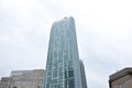 Facade of blue glass skyscraper in Toronto Royalty Free Stock Photo