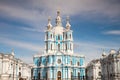 Smolny Cathedral, Saint Petersburg, Russia Royalty Free Stock Photo