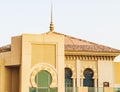 Facade of the building in Arabic style. Architecture Royalty Free Stock Photo