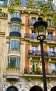 facade of an building with beautiful glass windows Royalty Free Stock Photo