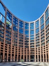 facade of the building of the european parliament in strasbourg, 21. july 2023, strasbourg, france