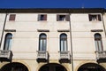 Facade of a building in Oderzo in the province of Treviso in the Veneto (Italy) Royalty Free Stock Photo