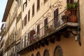 Facade of a building in the old town of Florence Royalty Free Stock Photo