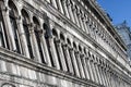 Building at San Marco piazza and pingeons, Venice - Italy Royalty Free Stock Photo