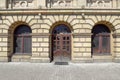 Facade of the building of the stock exchange in Kaliningrad Royalty Free Stock Photo