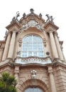 Facade Building of Vajdahunyad Castle. Budapest, Hungary. Royalty Free Stock Photo