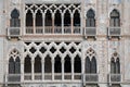 Facade of Ca`d`Oro or Palazzo Santa Sofia in Venice, Italy Royalty Free Stock Photo