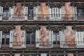 Facade Casa de la Panaderia in Madrid, Spain