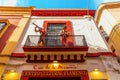 Facade of the Casa de Memoria in Seville, Spain