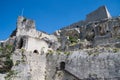 Facade of castle in the historic town of Les Baux de Provence, France