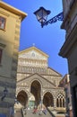 The facade of the cathedral of Amalfi, Italy Royalty Free Stock Photo