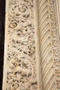 Facade of Cathedral Church Entrance, Modena Royalty Free Stock Photo