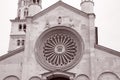 Facade of Cathedral Church, Modena, Italy Royalty Free Stock Photo