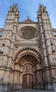 facade of the Cathedral of Palma de Mallorca, Spain