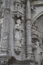Facade at Cathedral, Pontevedra Royalty Free Stock Photo
