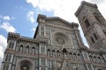 Facade of the Cathedral of Santa Maria del Fiore, Florence, Italy Royalty Free Stock Photo