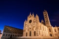 Facade of the Cathedral of Siena, Italy