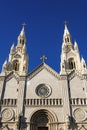 Facade of the Catholic Church of Saints Peter and Paul in San Francisco Royalty Free Stock Photo