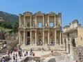 Ancient Celsus Library at Ephesus Ancient city, near Selcuk, Izmir province in Turkey Royalty Free Stock Photo