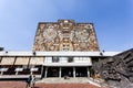 Facade of the Central Library Biblioteca Central at the Ciudad Universitaria UNAM University in Mexico City - Mexico North Am