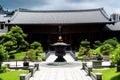 Facade of Chi Lin Nunnery Buddhist temple in Hong Kong. Royalty Free Stock Photo