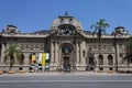 Facade of the Chilean National Museum of Fine Arts. Santiago, Chile. Royalty Free Stock Photo