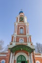 Facade of the Church of the Archangel Michael. White Rast, Russia