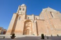 Facade of church of the Assumption in Melgar de Fernamental in B Royalty Free Stock Photo