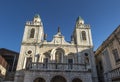 The facade of the church at the Galilean Cana in Israel, the site of Jesus` first miracle