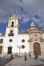 Facade of the Church Iglesia del Socorro, Plaza del Socorro, Ronda, MÃÂ¡laga, Andalusia