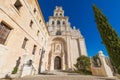 Facade of church in Monastery of Santa Maria de la Vid Royalty Free Stock Photo