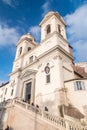 Facade of church of the Most Holy Trinity on the Mounts (Chiesa della Santissima Trinita dei Monti