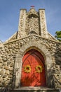 Facade of a church in New England Royalty Free Stock Photo