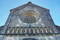 Landmark attraction in Prague: Facade of Catholic Church of Saints Cyril and Methodius - Czech Republic