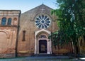 Facade of the church of San Domenico, Bologna, Italy Royalty Free Stock Photo