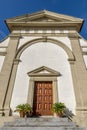 The facade of the church of San Donato, Terricciola, Pisa, Italy Royalty Free Stock Photo