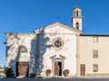 Facade of the Church of San Pietro Apostolo in Galleno, Fucecchio, Italy