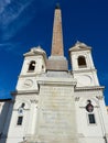 Facade Church trinita monti Rome Italy